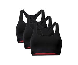 DANISH ENDURANCE Bralettes for Women, Non Wired Bra, Organic Cotton, Racer Back Bra, Comfort, Bras for Women Multipack, 1 or 3 Pack