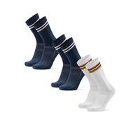 DANISH ENDURANCE Crew Cycling Socks, Road Cycling Socks, 3 & 5-pack | Cushioned Crew Cycling Socks, Quick-Dry & Anti-Blister with Terry Padding for Road, MTB & Indoor Rides, Unisex