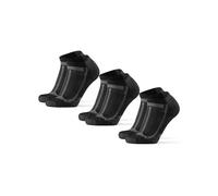 DANISH ENDURANCE Cushioned Ankle Running Socks, 5-pack, Black/Grey, 13-15