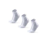 DANISH ENDURANCE Cushioned Running Socks for Long Distances, Anti-Blister, for Men & Women, Unisex, 3 Pack, White, 6-8