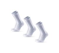 DANISH ENDURANCE Cushioned Running Socks for Long Distances, Anti-Blister, Sports Socks for Men & Women, Unisex, 3 Pack White 3-pack 3-5
