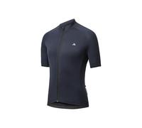 DANISH ENDURANCE Cycling Jersey Mens, Short Sleeve Mountain Bike Jersey, with Full Zipper and Rear Pockets, Navy, 2XL