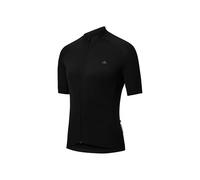 DANISH ENDURANCE Cycling Jersey Mens, Short Sleeve Mountain Bike Jersey, with Full Zipper and Rear Pockets Black M