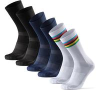 DANISH ENDURANCE Cycling Socks Performance Crew Cushioned 3-pack 3-5 Unisex 0958