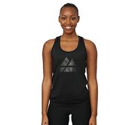 DANISH ENDURANCE Gym Tank Top, Running Vest, Sleeveless, Racerback, for Women, Black/Big Black Logo, X-Large
