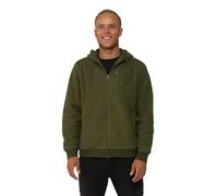 DANISH ENDURANCE High Pile Fleece Jacket, Ajustable Hood, Zip Pockets, for Men, Green, L