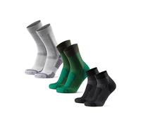 DANISH ENDURANCE Hiking Socks Set, Merino Wool Walking Socks Gift Set, for Men & Women, Unisex, 3 Pack, Multicolor (Hiking Classic Grey, Light Black, Low-Cut Dark Green), 39-42