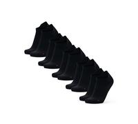 DANISH ENDURANCE Low-Cut Ankle Athletic Sports Socks, Anti-Blister, Trainer Gym Socks, Men & Women, 5 Pack, Black, 3-5