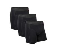 DANISH ENDURANCE Men's Cotton Boxer Shorts, Soft Organic Cotton, Anti Chafing, Men's Underwear, 3 or 6 pack, Black, Medium