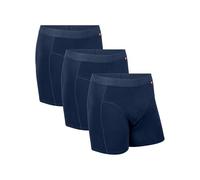 DANISH ENDURANCE Men's Cotton Boxer Shorts, Soft Organic Cotton, Anti Chafing, Men's Underwear, 3 or 6 Pack, Blue, Large