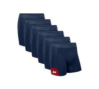 DANISH ENDURANCE Men's Cotton Boxer Shorts, Soft Organic Cotton, Anti Chafing, Men's Underwear, 3 or 6 pack, Navy 6-pack, 3X-Large