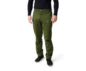 DANISH ENDURANCE Men's Softshell Trousers - Windproof, Water-Repellent and Fleece-Lined for Outdoor Activities, Green, XL