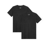 DANISH ENDURANCE Men's T-Shirts, Organic Cotton T-Shirts for Men, Multipack, Crew Neck, Short Sleeve, Premium Soft Blend, 2-Pack - Jet Black, XXL