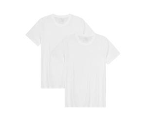 DANISH ENDURANCE Men's T-Shirts, Organic Cotton T-Shirts for Men, Multipack, Crew Neck, Short Sleeve, Premium Soft Blend, 2-Pack - Pure White, XXL