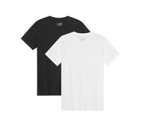 DANISH ENDURANCE Men's T-Shirts, Organic Cotton T-Shirts for Men, V-Neck, 2-Pack, Multicolor (1xWhite, 1xBlack), XX-Large