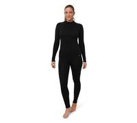 DANISH ENDURANCE Merino Wool Base Layer Set 250g/m² Heavyweight for Women, Extreme Warm Thermal Underwear Set, Black, XL