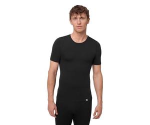 DANISH ENDURANCE Merino Wool Base Layer T-Shirt for Hiking & Outdoors, Mens Thermal Top, Breathable Undershirt, Black, L