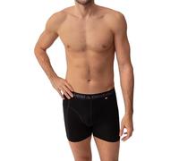 DANISH ENDURANCE Merino Wool Boxers, Odour Resistant, Anti Chafing Hiking Boxers, Optional Fly, 1 or 2 Pack, Black Melange, XXL