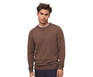 DANISH ENDURANCE Merino Wool Jumper with Cashmere Blend, Premium Knit Crew Neck Pullover, Luxuriously Soft, for Men