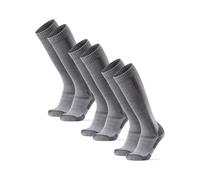 DANISH ENDURANCE Merino Wool Knee High Hiking Socks with Thick Cushioning for Men & Women, Unisex, 1 or 3 Pack, Light Grey, 35-38