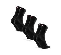 DANISH ENDURANCE Merino Wool Socks Mens, Premium Smart Mens Socks, Breathable Comfort, 3 or 5 Pack, Black, 9-12