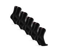 DANISH ENDURANCE Merino Wool Socks Mens, Premium Smart Mens Socks, Breathable Comfort, 3 or 5 Pack, Black-5pack, 3-5