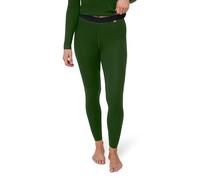 DANISH ENDURANCE Merino Wool Thermal Leggings 180g/m² Midweight, for Winter Sports, Warm Base Layer Tights, Green, S