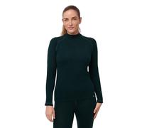DANISH ENDURANCE Merino Wool Thermal Top 250g/m² Heavyweight for Womens, Extreme Warm Thermal Long Sleeve Top, Dark Green, L