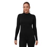 DANISH ENDURANCE Merino Wool Thermal Top 250g/m² Heavyweight for Womens, Extreme Warm Thermal Long Sleeve Top, Black, L