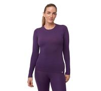 DANISH ENDURANCE Merino Wool Thermal Tops 180g/m² Midweight for Women, Extreme Warm Thermal Long Sleeve Top, Purple, L