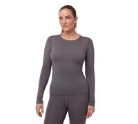 DANISH ENDURANCE Merino Wool Thermal Tops 180g/m² Midweight for Women, Extreme Warm Thermal Long Sleeve Top, Grey, 2XL