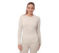 DANISH ENDURANCE Merino Wool Thermal Tops 180g/m² Midweight for Women, Extreme Warm Thermal Long Sleeve Top, Off-White, XS