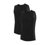 DANISH ENDURANCE Mesh Base Layer for Cycling Men, Sleeveless Cycling Vest, Second-Skin Fit, 2 Pack Black XXL