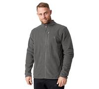 DANISH ENDURANCE Micro Fleece Jacket, Full-Zip, Collar Neck, Zip Pocket, for Men, Grey, M