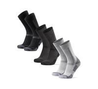 DANISH ENDURANCE Outdoor Walking Thermal Socks, Merino Wool, Premium Comfort Hiking Socks for Men & Women Unisex 3 Pack Multicolour (1xBlack, 1xLight Grey, 1xDark Grey/Black) 6-8