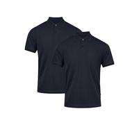 DANISH ENDURANCE Polo Shirts for Men Adult, Organic Cotton Polo Shirt, Short Sleeve, 1 or 2 Pack, Navy 2-Pack, XL