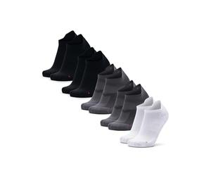 DANISH ENDURANCE Running Socks, Ankle Low Cut Length, Light Weight Sweat Wicking Sports Socks, Unisex, 5 Pack, Multicolour: 2 x Black, 2 x Grey, 1 x White, 6-8