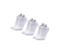 DANISH ENDURANCE Low-Cut Ankle Athletic Sports Socks, Anti-Blister, Trainer Gym Socks, Men & Women, 3 Pack, White, 3-5