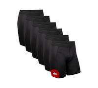 DANISH ENDURANCE Sports Boxers for Men, Anti Chafing Men's Boxer Shorts for Running, with Pouch, Moisture Wicking, Dry Fit, with Regular or Long Leg, 6 Pack