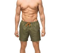 DANISH ENDURANCE Swimming Shorts Men, Swimming Trunks, Summer Beach Shorts with Mesh Lining, Mens Swimwear, Olive Green, XL