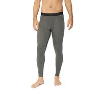 DANISH ENDURANCE Thermal Leggings Men with Optional Fly, Merino Wool Long Johns, Warm Base Layer Bottoms, Dark Grey, L