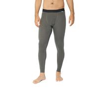 DANISH ENDURANCE Thermal Leggings Men with Optional Fly, Merino Wool Long Johns, Warm Base Layer Bottoms, Dark Grey, XL