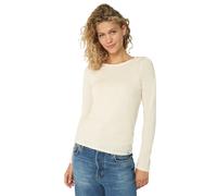 DANISH ENDURANCE Thermal Tops Womens, Merino Wool Base Layer Womens, Thermal Long Sleeve Shirt for Winter, Off-White, XS