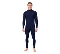 DANISH ENDURANCE Thermals Men, Merino Wool Base Layer Men, Extreme Warm Set, Thermal Top and Long Johns, Dark Navy, S