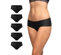 DANISH ENDURANCE Women's Invisible Hipster Panties, Sport Knickers, No-Show Underwear, Microfiber 3 or 5 Pack
