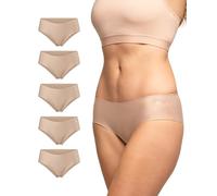 DANISH ENDURANCE Women's Invisible Hipster Panties, Sport Knickers, No-Show Underwear, Microfiber 3 or 5 Pack