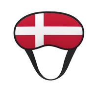 Danish Flag Blocking Light Mask Sleep Aid, Comfortable Blackout Sleep Mask for Travel Yoga, Soft Eye Cover