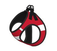 Danish Flag Dog Harness - Equipped with Reflective Straps and Quick Release Buckles - Suitable for Small Cats and Dogs