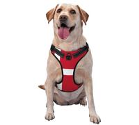 Danish Flag Dog Harness For Small, Medium, And Large Dogs â€“ Reflective Straps, Adjustable Fit With Quick-Release Buckles