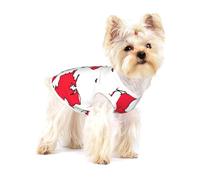 Danish Flag Map Pet Dog T-Shirt Dogs Cats Cotton Sleeveless Vest Pet Apparel T Shirts Suitable For Small Pets